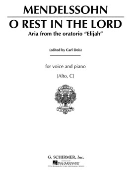 O Rest In The Lord From "Elijah" by Mendelssohn Felix for Vocal Solo
