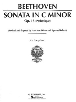 Sonata Opus 13 C Minor Pathetique by Beethoven Ludwig van - Von Bulow and Lebert - for Piano