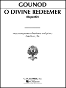 Hal Leonard Gounod C   O Divine Redeemer - Medium in B-flat - Vocal Score