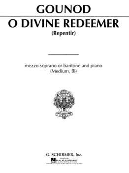 Hal Leonard Gounod C   O Divine Redeemer - Medium in B-flat - Vocal Score
