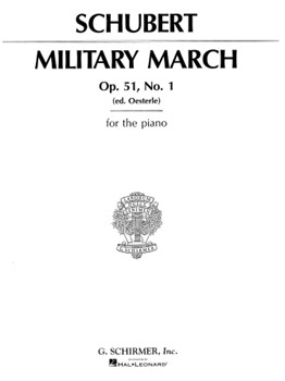 Hal Leonard Schubert F Oesterle L  Military March, Op. 51, No. 1 - Piano Solo Sheet