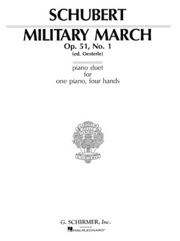 Military March Opus 51 #1 by Schubert - Oesterle - for 1 Piano 4 Hands