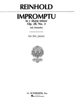 Impromptu Opus 28 #3 C-sharp Minor by Reinhold Hugo for Piano