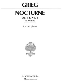 Nocturne Opus 54 #4 by Grieg Edvard for Piano