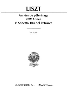 Sonetto 104 Del Petrarca by Liszt Franz - Joseffy - for Piano