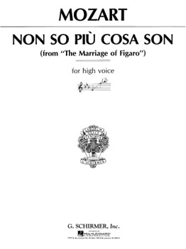 Non So Piu Cosa Son by Mozart Wolfgang Amadeus for High Voice