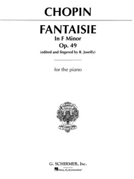 Fantasie Opus 49 F Minor by Chopin Frederic - Joseffy - for Piano
