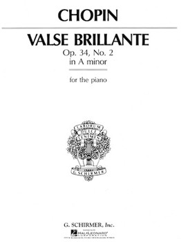 Valse Brilliante Opus 34 #2 A Minor by Chopin Frederic - Joseffy - for Piano