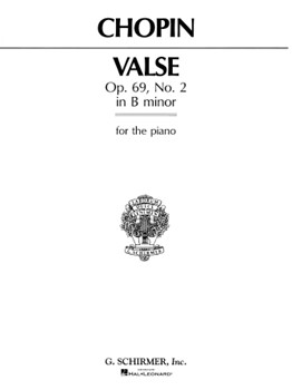Waltz Opus 69 #2 B Minor by Chopin Frederic - Joseffy - for Piano