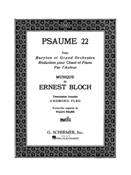 Psaume 22 by Bloch Ernest for
