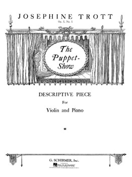 Puppet Show Opus 5 #1 by Trott Josephine for Violin and Piano
