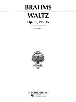 Waltz Opus 39 #15 by Brahms Johannes - Deis - for Piano