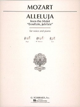 Alleluja from "Exsultate Jubilate" by Mozart Wolfgang Amadeus - Deis Carl - for Medium Voice
