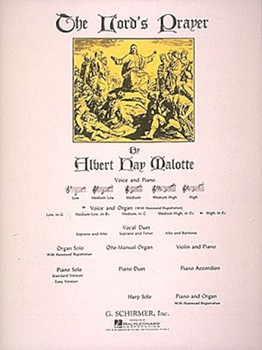 Lord's Prayer by Malotte Albert Hay E-flat for High Voice (w/Organ)