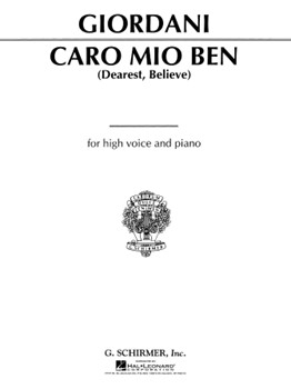 Caro Mio Ben by Giordani Giuseppe for High Voice