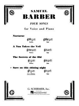 Sure On This Shining Night by Barber Samuel for Medium Low Voice