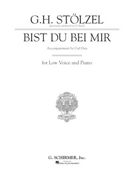 Bist Du Bei Mir (Thou Art My Joy) by Bach Johann Sebastian - Deis Carl - for Low Voice