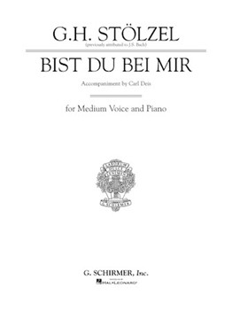 Bist Du Bei Mir (Thou Art My Joy) by Bach Johann Sebastian - Deis Carl - for Medium Voice