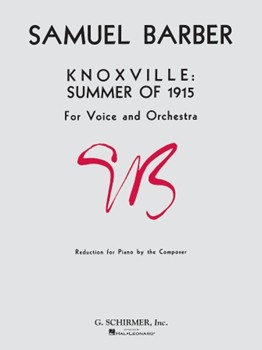Knoxville: Summer Of 1915 by Barber Samuel for Vocal Collection