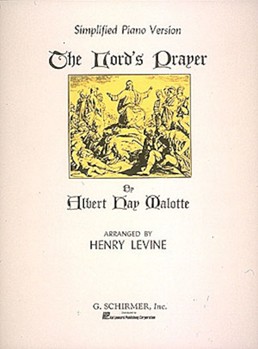 G Schirmer Malotte, A Levine, H ST43471 Lord's Prayer - Simplified Piano Version in C Major