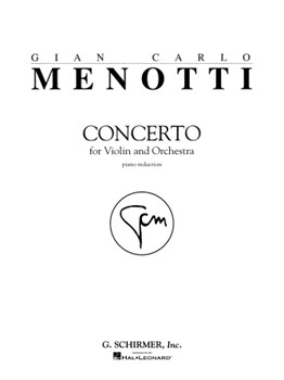 Concerto by Menotti Gian Carlo for Violin