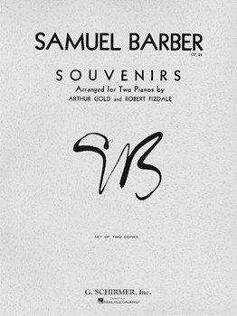 Souvenirs Opus 28 by Barber - Gold-Fizdale - for 2 Piano 4 Hands