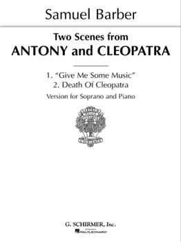 2 Scenes from Antony and Cleopatra by Barber Samuel for Voc Solo