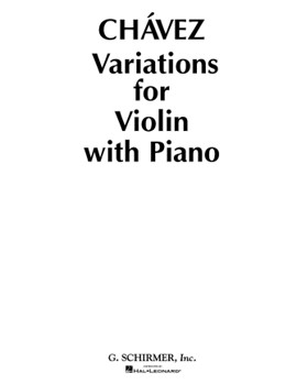 Variations by Chavez Carlos for Violin
