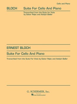 Suite by Bloch Ernest for Cello Solo