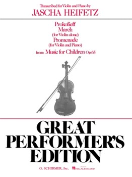 March and Promenade (from Music for Children) by Prokofiev Sergei for Violin