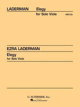 Elegy for Solo Viola by Laderman Ezra for