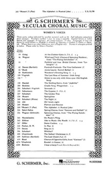 Alphabet The A Cappella by Mozart Wolfgang Amadeus - Deis Carl - for 3-Part