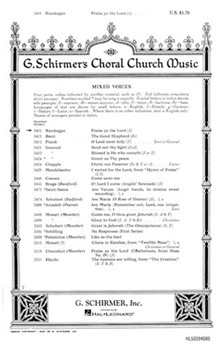 Praise Ye the Lord (Psalm 150) by Randegger Alberto for SATB