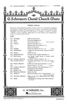 Ave Maria by Schubert Franz - Radford - for SATB