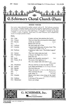 I Am Alpha and Omega by Stainer John for SATB