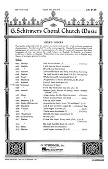 Teach Me O Lord Organ by Attwood Thomas for SATB
