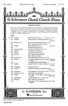 Break Forth Into Joy Soprano Solo With Organ by Simper Caleb for SATB