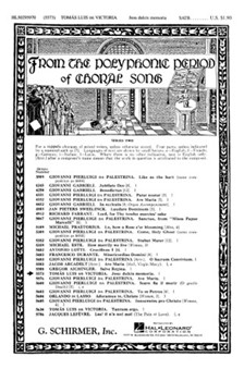 Jesu Dulcis Memoria Latin With Organ by De Victoria Tomas L - Montani Nicola A - for SATB