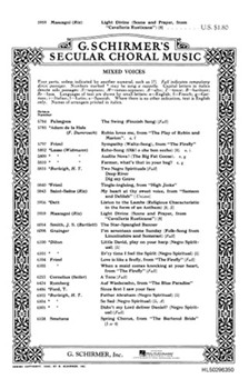 Light Divine Scene And Prayer From Cavalleria Rusticana by Mascagni Pietro - F Rix - for SSAATTBB