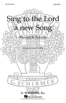 Sing To The Lord A New Song by for SATB