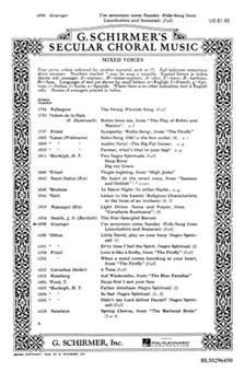 I'm Seventeen Come Sunday by Grainger Percy Aldridge - Grainger Percy Aldridge - for SATB