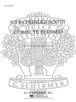 Come Ye Blessed by Scott John Prindle - Deis Carl - for SATB