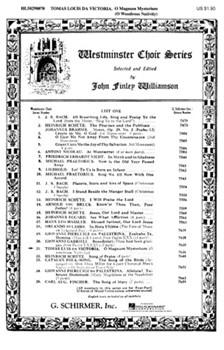 O Magnum Mysterium by De Victoria Tomas L - Williamson J - for SATB
