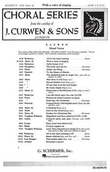 With A Voice Of Singing by Shaw Martin for SATB