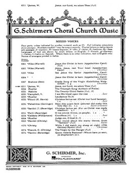Jesus Our Lord We Adore Thee by James W for SATB