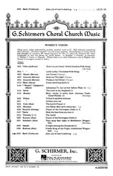 Jesu Joy of Man's Desiring by Bach Johann Sebastian - Treharne Bryceson - for SSA