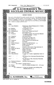Prayer From Hansel And Gretel Piano by Humperdinck Engelbert - Treharne Bryceson - for SATB