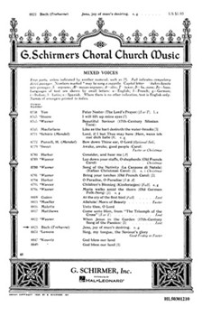 Jesu Joy Of Man's Desiring by Bach Johann Sebastian - Treharne Bryceson - for SATB