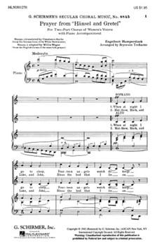 Prayer From "hansel & Gretel" by Humperdinck Engelbert - Treharne Bryceson - for 2-Part