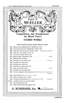 Mighty Fortress Is Our God by Luther Martin - Mueller - for SATB